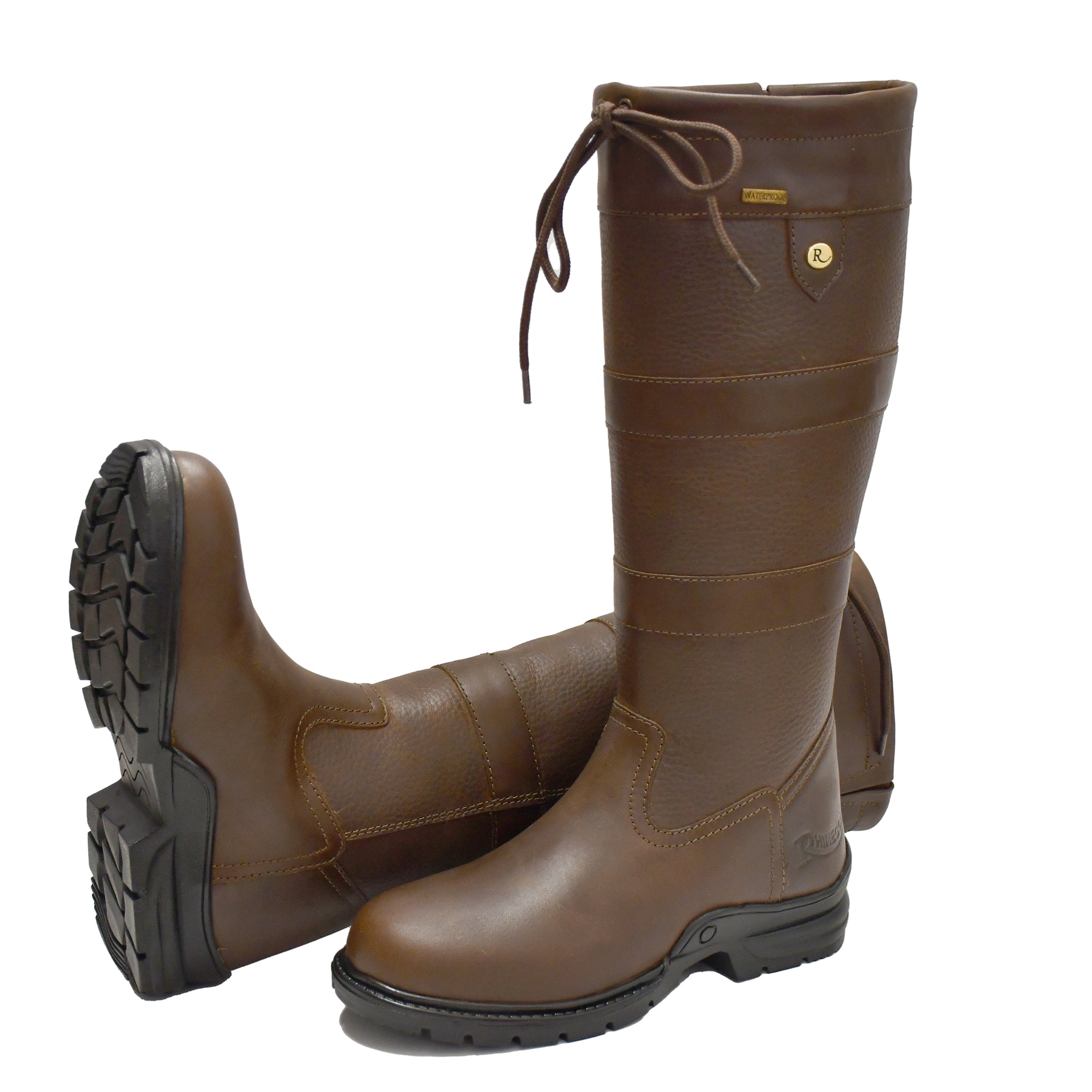 Rhinegold Beaumont Waterproof Country Boot Wider Calf Fitting